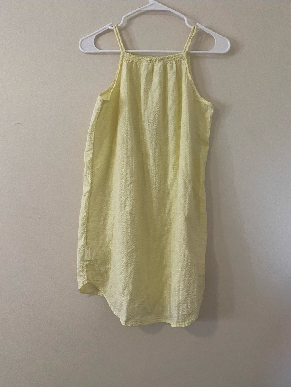 H&M Soft Yellow Girls Sundress cotton 12/14 - Picture 4 of 6